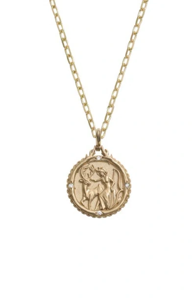 Awe Inspired Artemis 14k Gold Diamond Necklace