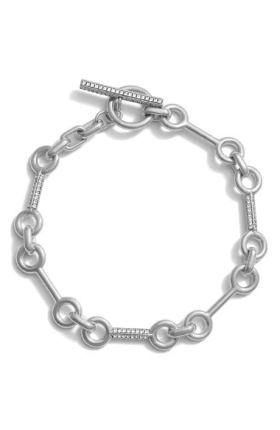 Awe Inspired Horsebit Toggle Bracelet In Metallic
