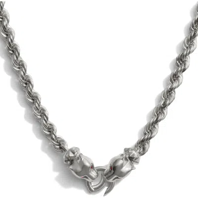 Awe Inspired Jaguar Collector Necklace In Metallic