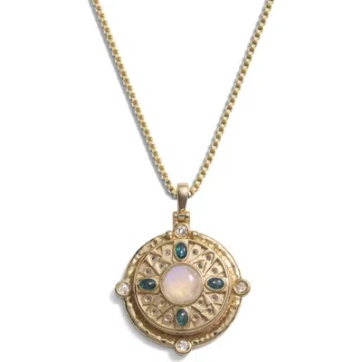 Awe Inspired Manifestation Locket Necklace In Gold