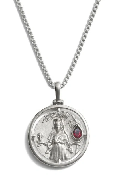 Awe Inspired Persephone Pendant Necklace In Metallic