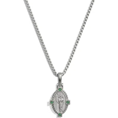 Awe Inspired Sekhmet Bastet Goddess Necklace In Metallic