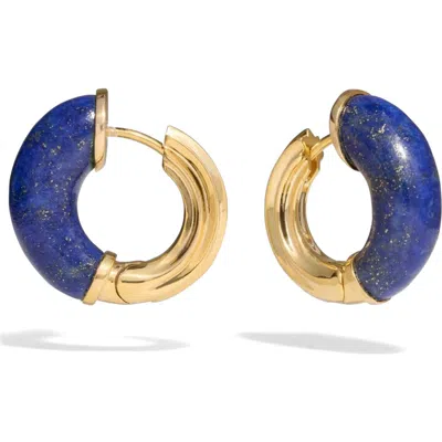Awe Inspired Star-carved Hoop Earrings In Multi