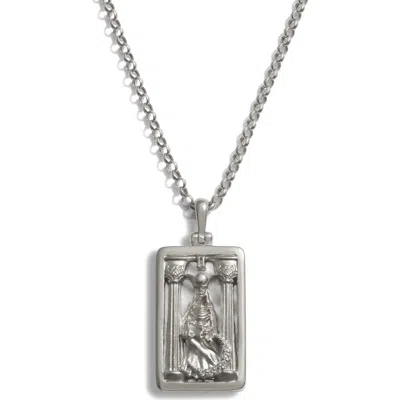 Awe Inspired The High Priestess Tarot Pendant Necklace In Metallic