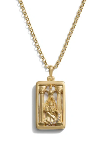 Awe Inspired The Tarot Pendant Necklace In Gold