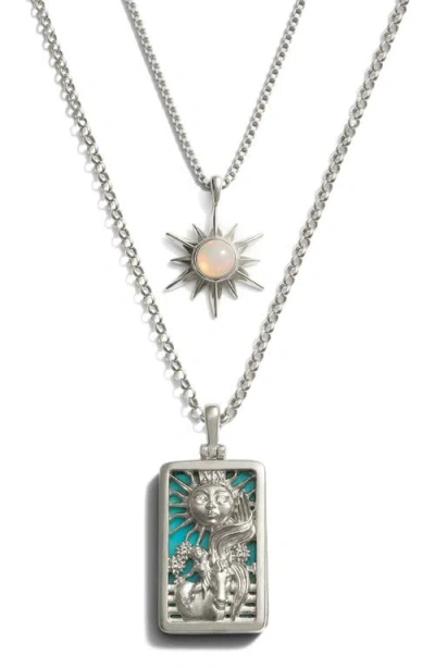 Awe Inspired The Tarot Pendant Necklace In Silver