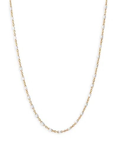 Awe Inspired Women's 14k Gold Vermeil & Enamel Beaded Necklace