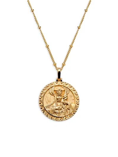 Awe Inspired Women's 14k Gold Vermeil Frigg Pendant Necklace
