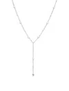 AWE INSPIRED WOMEN'S STERLING SILVER & 2.5-6MM FRESHWATER PEARL LARIAT NECKLACE