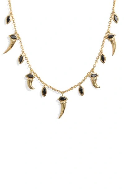 Awe Inspired X Jhené Aiko Saber-tooth Layering Necklace In Gold