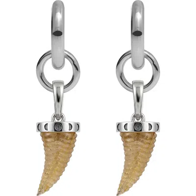 Awe Inspired X Jhené Aiko Stone Saber-tooth Collector Earring In Metallic