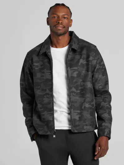 Awearness Kenneth Cole Big & Tall Men's Camo Ike Jacket Charcoal - Size: 3x In Gray