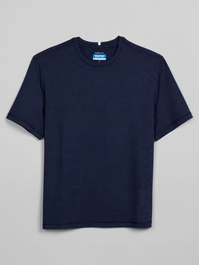 Awearness Kenneth Cole Big & Tall Men's Chillflex Modern Fit Performance Crewneck Tee In Blue