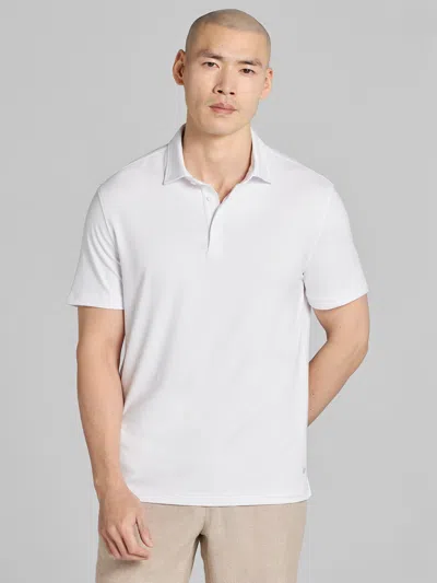 Awearness Kenneth Cole Big & Tall Men's Coolmotion Modern Fit Performance Polo In White