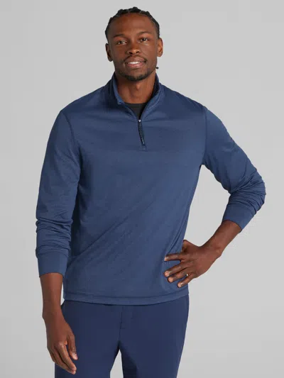Awearness Kenneth Cole Big & Tall Men's Chillflex Performance Quarter Zip Pullover In Blue