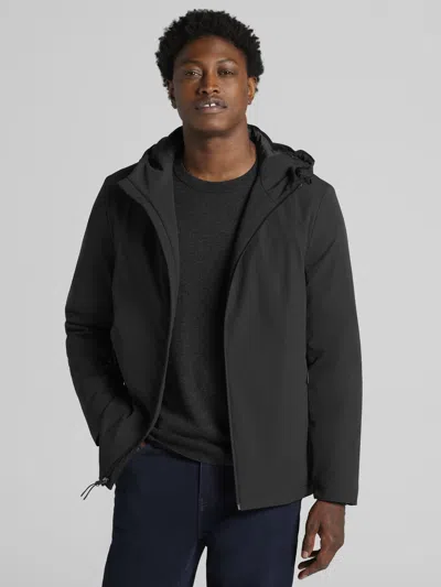 Awearness Kenneth Cole Big & Tall Men's Hooded Performance Stretch Jacket In Black