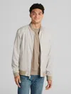 Awearness Kenneth Cole Big & Tall Men's Melange Bomber Jacket In Neutral