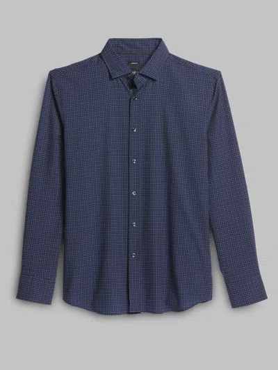 Awearness Kenneth Cole Modern Fit 4-way Stretch Button Up Shirt In Blue