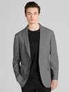 Awearness Kenneth Cole Big & Tall Men's Modern Fit Plaid Seersucker Sport Coat In Gray