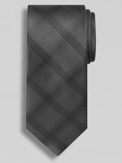 Awearness Kenneth Cole Big & Tall Men's Narrow Plaid Tie In Black
