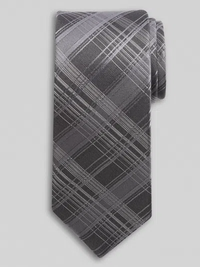 Awearness Kenneth Cole Big & Tall Men's Pick Stitch Plaid Tie In Black
