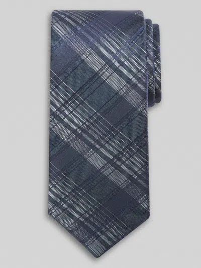 Awearness Kenneth Cole Big & Tall Men's Pick Stitch Plaid Tie In Blue