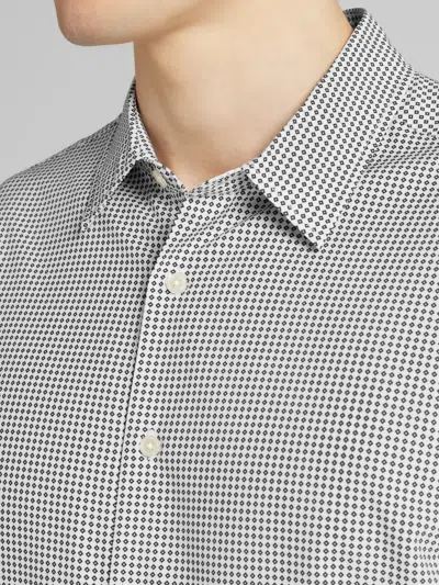 Awearness Kenneth Cole Big & Tall Men's Slim Fit 4-way Stretch Button Up Shirt In Multi