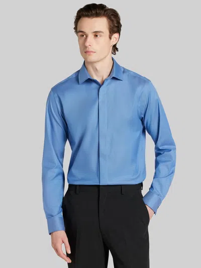 Awearness Kenneth Cole Big & Tall Men's Slim Fit Performance Dress Shirt In Blue