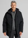Awearness Kenneth Cole Big & Tall Men's Water-repellent City Parka In Black