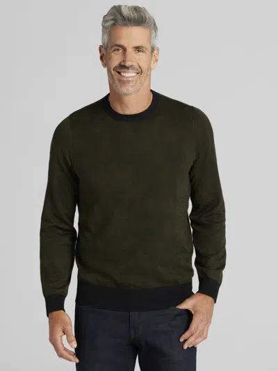 Awearness Kenneth Cole Camo Crewneck Sweater In Green