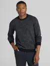 Awearness Kenneth Cole Camo Crewneck Sweater In Blue