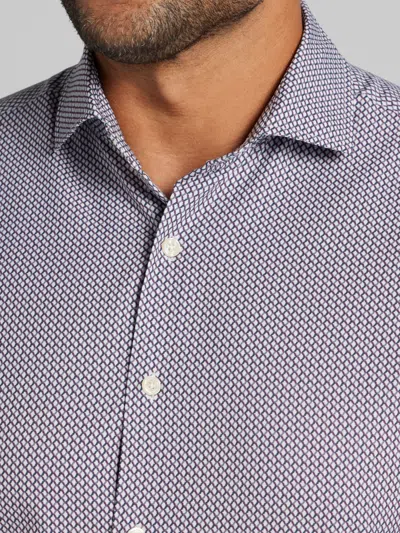 Awearness Kenneth Cole Chillflex Modern Fit 4-way Stretch Button Up Shirt In Black