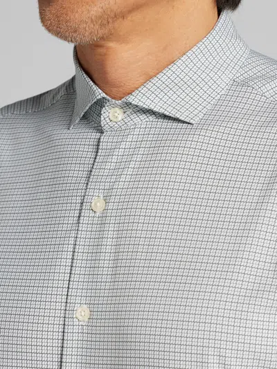 Awearness Kenneth Cole Chillflex Modern Fit 4-way Stretch Button Up Shirt In White