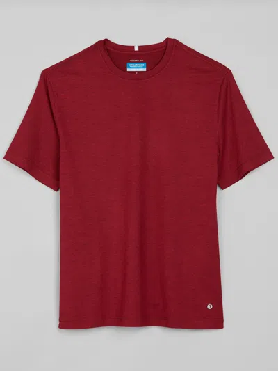 Awearness Kenneth Cole Chillflex Modern Fit Performance Crewneck Tee In Burgundy