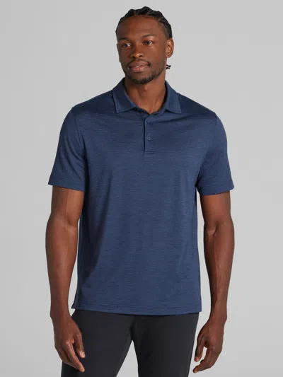 Awearness Kenneth Cole Chillflex Modern Fit Performance Polo In Blue