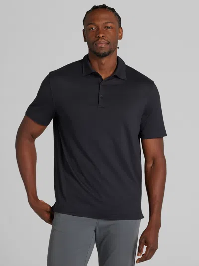 Awearness Kenneth Cole Chillflex Modern Fit Performance Polo In Black