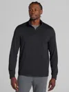 Awearness Kenneth Cole Chillflex Performance Quarter Zip Pullover In Black