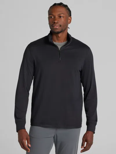 Awearness Kenneth Cole Chillflex Performance Quarter Zip Pullover In Black