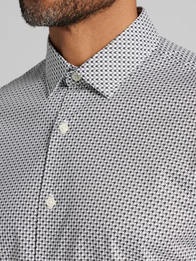 Awearness Kenneth Cole Chillflex Slim Fit 4-way Stretch Button Up Shirt In Black