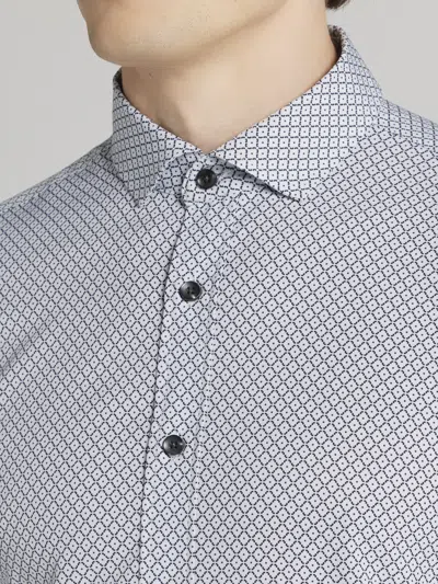 Awearness Kenneth Cole Chillflex Slim Fit 4-way Stretch Button Up Shirt In White