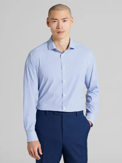 Awearness Kenneth Cole Chillflex Slim Fit Check Dress Shirt In Blue