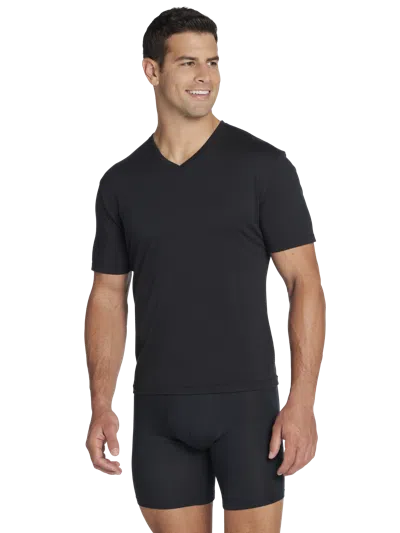 Awearness Kenneth Cole Chillflex V-neck T-shirt, 2-pack In Black