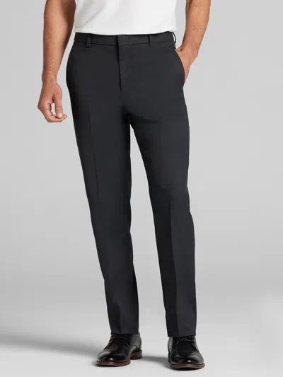 Awearness Kenneth Cole Chllflex Modern Fit Dress Pants Charcoal - Size: 40w X 32l In Black