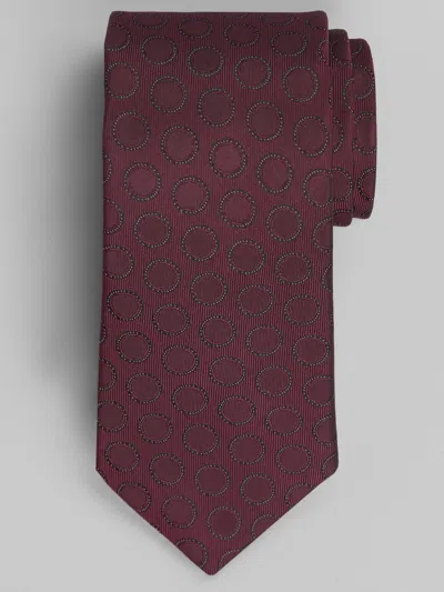 Awearness Kenneth Cole Ellipse Neat Tie Burgundy - Size: One Size