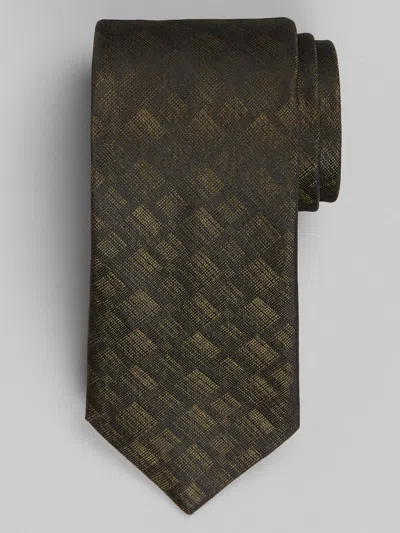 Awearness Kenneth Cole Fleeting Squares Tie Olive - Size: One Size