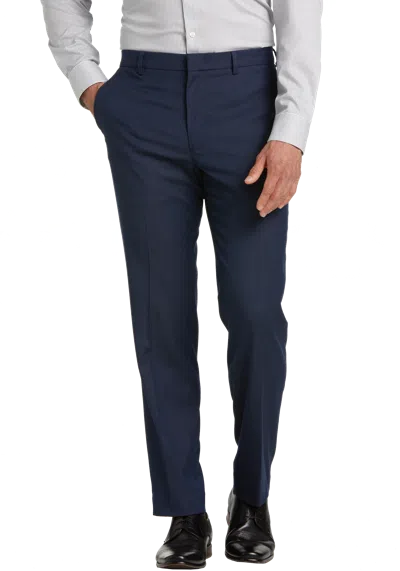 Awearness Kenneth Cole Modern Fit Dress Pants In Blue