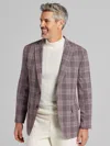 Awearness Kenneth Cole Modern Fit Plaid Sport Coat In Black