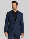 Awearness Kenneth Cole Modern Fit Plaid Sport Coat In Blue