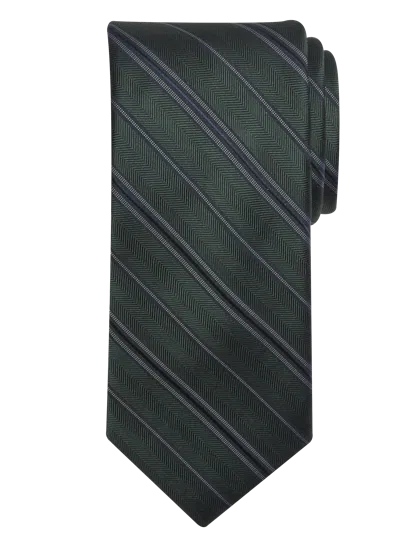 Awearness Kenneth Cole Narrow Diagonal Stripe Tie In Green