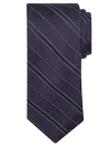 Awearness Kenneth Cole Narrow Diagonal Stripe Tie Purple - Size: One Size In Purple